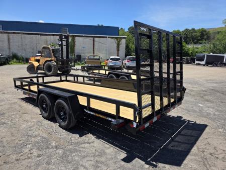New 2026 Cam Superline 7X18 10K - TUBE TOP Utility Trailer