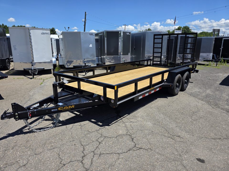 New 2026 Cam Superline 7X18 10K - TUBE TOP Utility Trailer