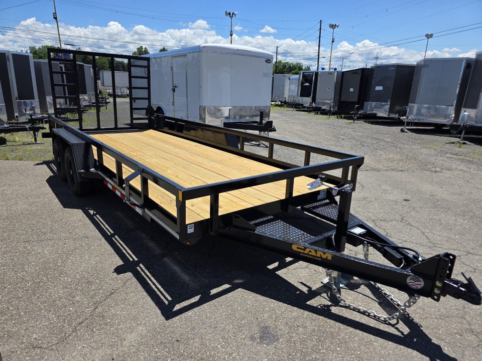 New 2026 Cam Superline 7X18 10K - TUBE TOP Utility Trailer