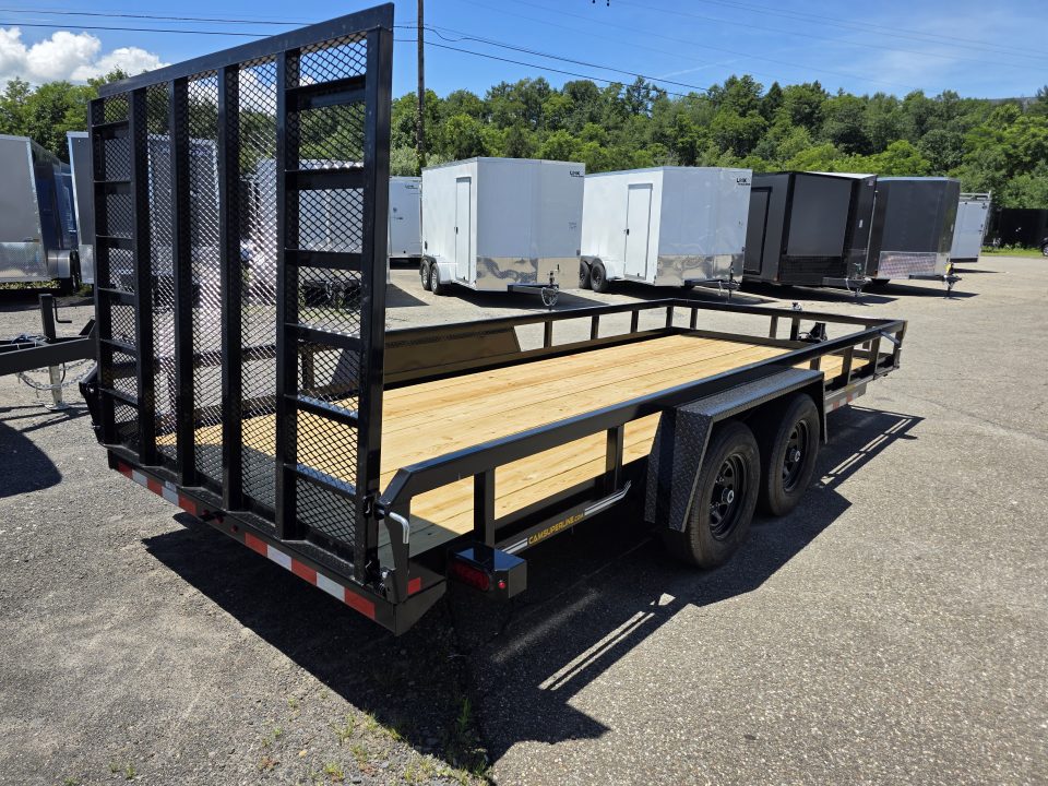 New 2026 Cam Superline 7X18 10K - TUBE TOP Utility Trailer