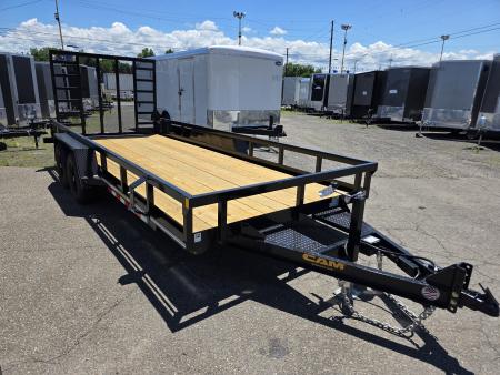 New 2026 Cam Superline 7X18 10K - TUBE TOP Utility Trailer