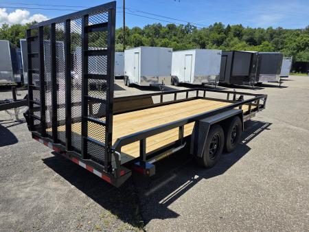 New 2026 Cam Superline 7X18 10K - TUBE TOP Utility Trailer