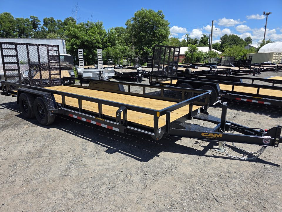 New 2026 Cam Superline 7X20 10K - TUBE TOP Utility Trailer
