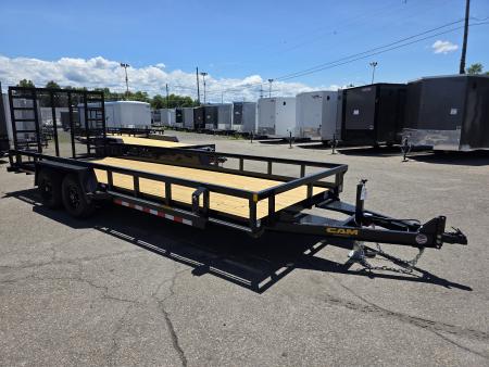 New 2026 Cam Superline 7X20 10K - TUBE TOP Utility Trailer
