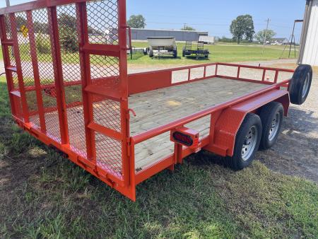 New 2026 Kearney 16' 7K Pipe Top Utility Trailer