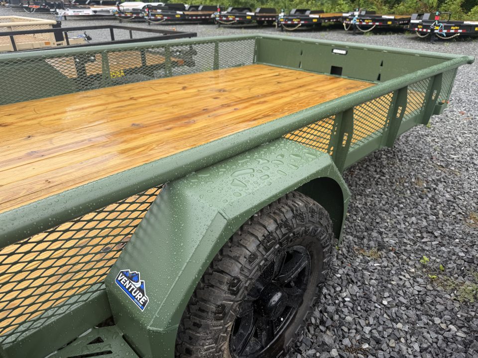 New 2026 Diamond C PSA106 Utility Trailer 83”X14 VENTURE SERIES BI FOLD GATE, W/ SPARE