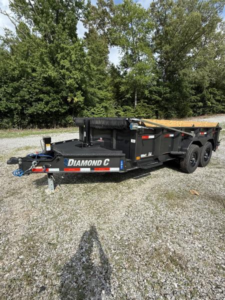 New 2026 Diamond C LPT207 Dump Trailer LONG ARM TARP 5 STAGE TELESCOPIC LIFT 2 SPEED 15K JACK