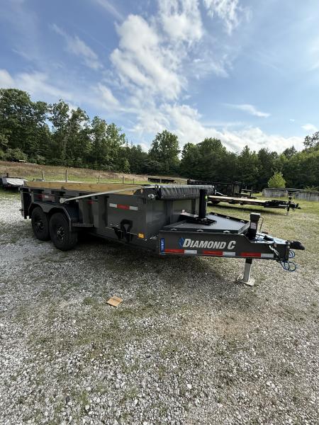 New 2026 Diamond C LPT207 Dump Trailer LONG ARM TARP 5 STAGE TELESCOPIC LIFT 2 SPEED 15K JACK