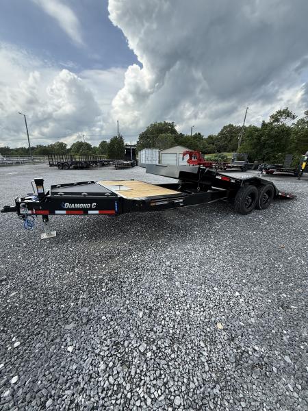 New 2026 Diamond C HXD210 DRIVE OVER FENDER 102” X22’ TILT TRAILER 23K G.V.W.R.