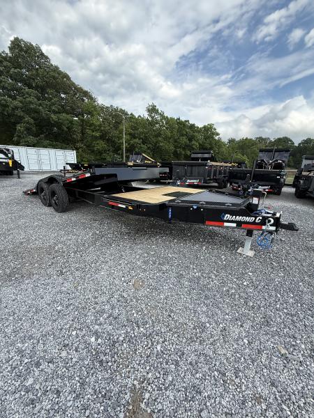 New 2026 Diamond C HXD210 DRIVE OVER FENDER 102” X22’ TILT TRAILER 23K G.V.W.R.