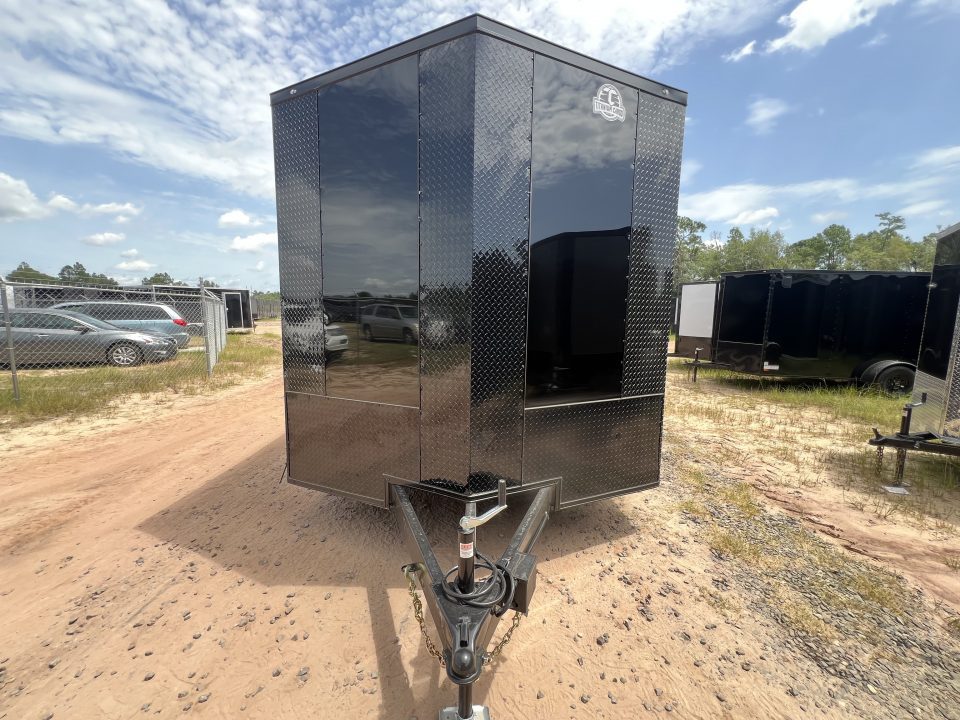 New 2027 Titanium 8.5x24 Tandem Axle Car Hauler – Black Polycore