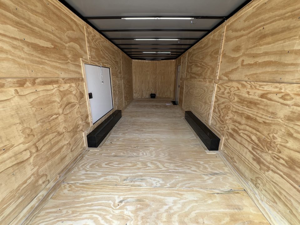 New 2027 Titanium 8.5x24 Tandem Axle Car Hauler – Black Polycore
