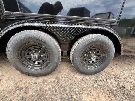 New 2027 Titanium 8.5x24 Tandem Axle Car Hauler – Black Polycore