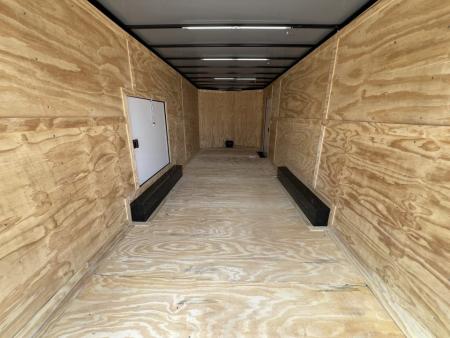 New 2027 Titanium 8.5x24 Tandem Axle Car Hauler – Black Polycore