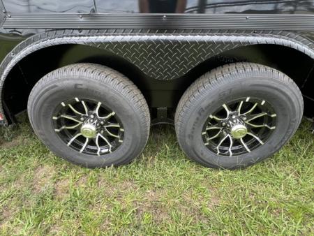 New 2027 South Georgia Cargo 8.5x28 Tandem Axle Enclosed Cargo Trailer – Blackl Polycore Super Stealth Blackout Edition | 7'6" Interior, Escape Door & Rear Spoiler