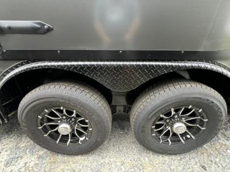 New 2027 South Georgia Cargo 8.5x24 Tandem Axle Enclosed Cargo Trailer –Charcoal Polycore Super Stealth Blackout Edition | 7'6" Interior & Escape Door