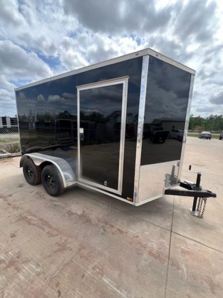New 2027 Titanium 6x12 Tandem Axle Enclosed Cargo Trailer – Black Polycore