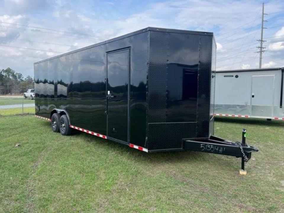 New 2027 Rock Solid Cargo 8.5x26 Tandem Axle Enclosed Cargo Trailer – Black Polycore Heavy Duty Package
