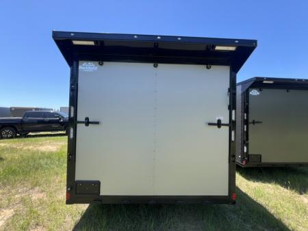 New 2027 Rock Solid Cargo 8.5x20 Tandem Axle Enclosed Car Hauler – Black Polycore Super Stealth Blackout Package | Spread Axle
