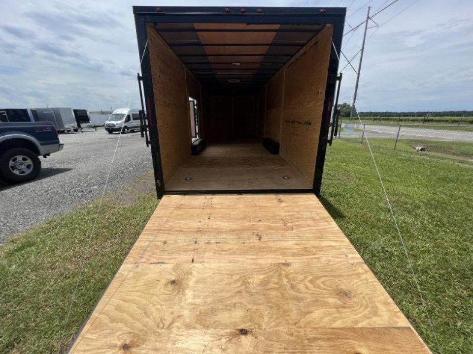 New 2027 South Georgia Cargo 8.5x28 Tandem Axle Enclosed Car Hauler – Charcoal Polycore
