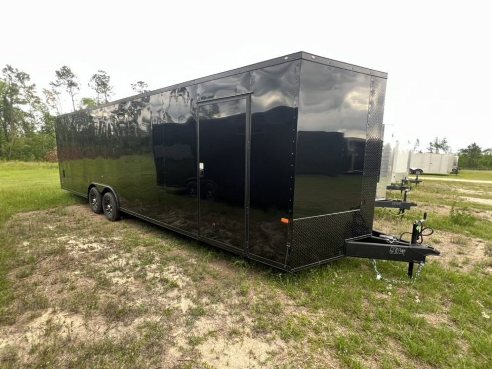 New 2027 Rock Solid Cargo 8.5x28 Tandem Axle Enclosed Cargo Trailer – Black Polycore