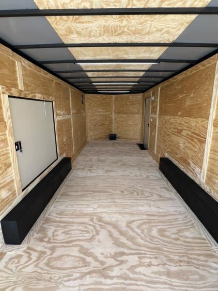 New 2027 Rock Solid Cargo 8.5x24 Tandem Axle Enclosed Car Hauler – White Polycore | Premium Car Hauler Package