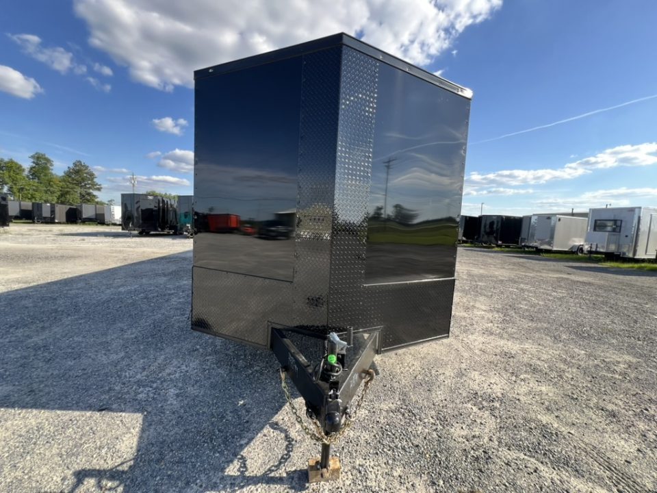 New 2027 Rock Solid Cargo 8.5x36 Triple Axle Enclosed Car Hauler – Black Polycore Super Stealth Blackout Package