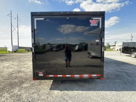 New 2027 Rock Solid Cargo 8.5x36 Triple Axle Enclosed Car Hauler – Black Polycore Super Stealth Blackout Package