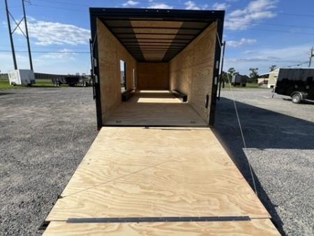 New 2027 Rock Solid Cargo 8.5x36 Triple Axle Enclosed Car Hauler – Black Polycore Super Stealth Blackout Package