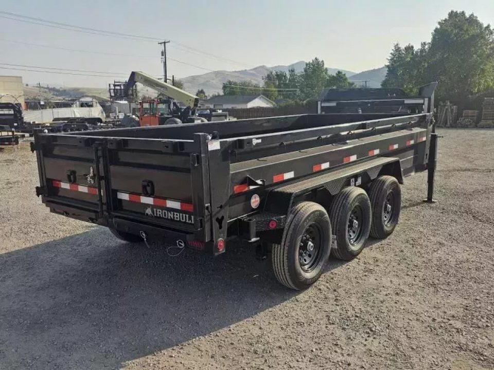 New 2027 Iron Bull 83"x16' 21k Gooseneck Dump Trailer
