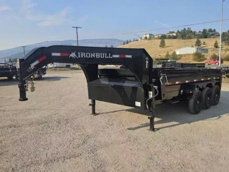New 2027 Iron Bull 83"x16' 21k Gooseneck Dump Trailer