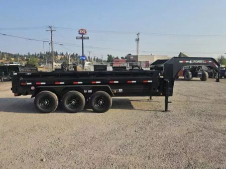 New 2027 Iron Bull 83"x16' 21k Gooseneck Dump Trailer