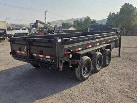 New 2027 Iron Bull 83"x16' 21k Gooseneck Dump Trailer