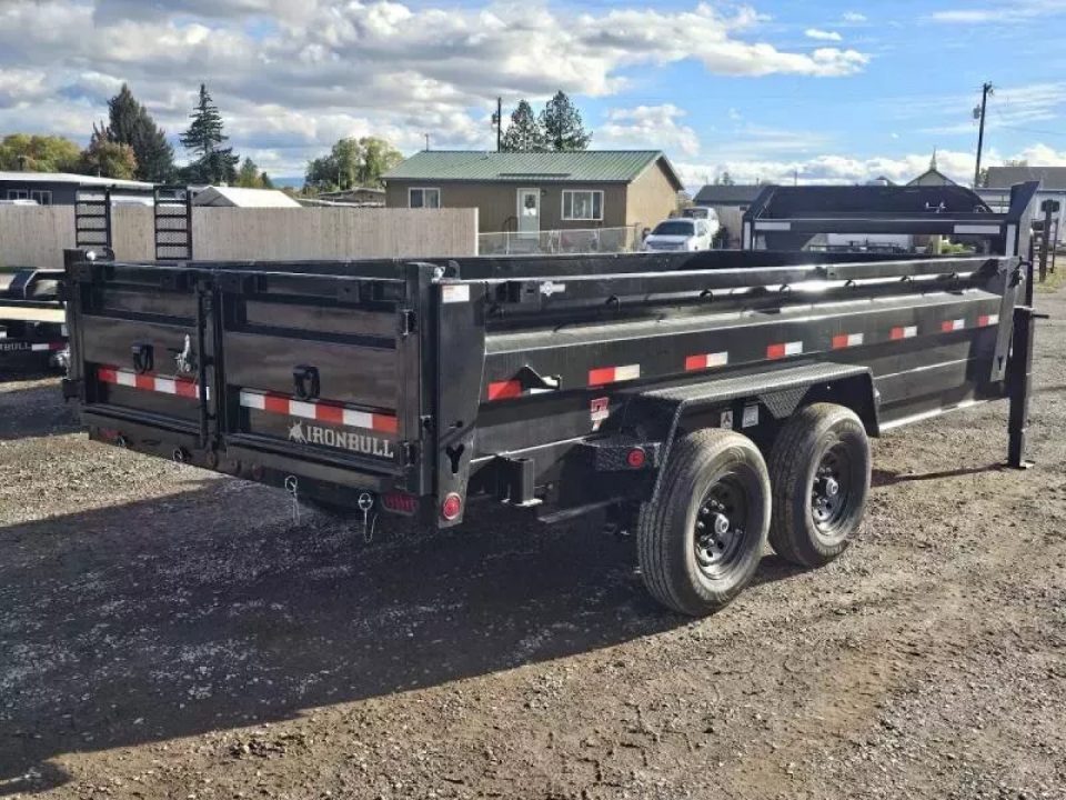 New 2027 Iron Bull 83"x16' 15k Gooseneck Dump Trailer