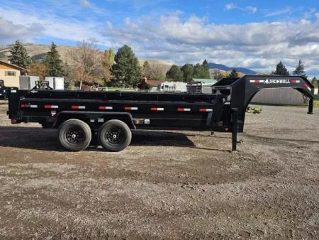 New 2027 Iron Bull 83"x16' 15k Gooseneck Dump Trailer