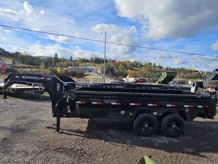 New 2027 Iron Bull 83"x16' 15k Gooseneck Dump Trailer