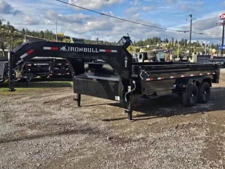 New 2027 Iron Bull 83"x16' 15k Gooseneck Dump Trailer