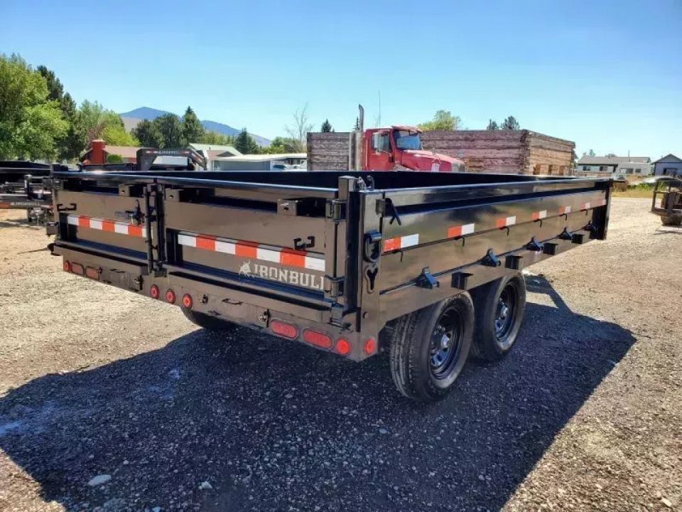 New 2027 Iron Bull 8x14 15k Deckover Dump Trailer