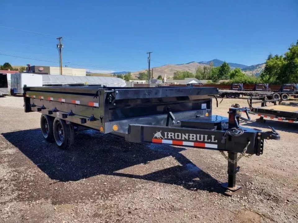 New 2027 Iron Bull 8x14 15k Deckover Dump Trailer