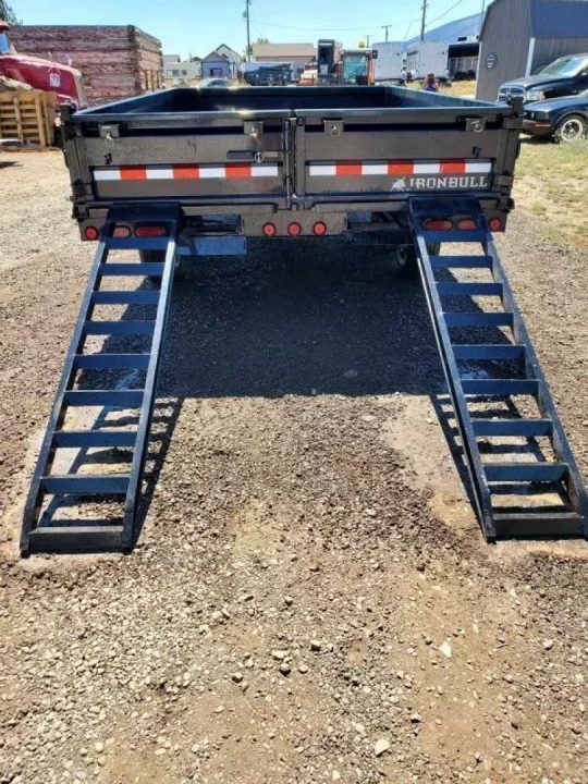 New 2027 Iron Bull 8x14 15k Deckover Dump Trailer