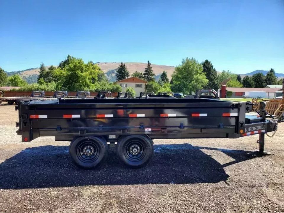New 2027 Iron Bull 8x14 15k Deckover Dump Trailer
