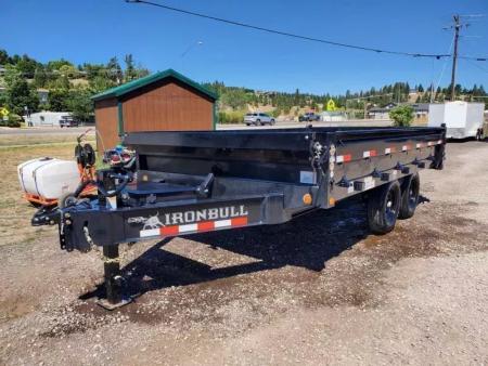 New 2027 Iron Bull 8x14 15k Deckover Dump Trailer