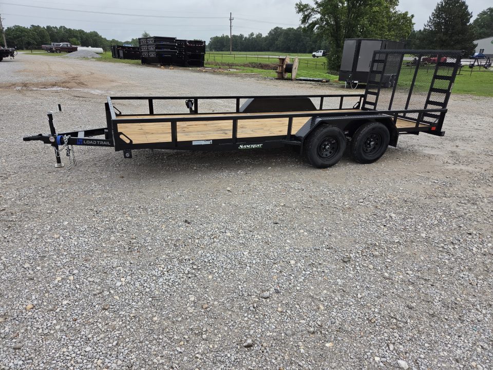 New 2026 Load Trail 83X18 TANDEM 7K TUBE TOP UTILITY W/4' SPRING GATE