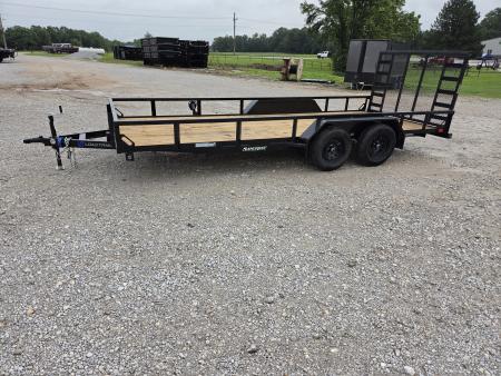 New 2026 Load Trail 83X18 TANDEM 7K TUBE TOP UTILITY W/4' SPRING GATE