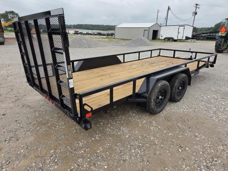 New 2026 Load Trail 83X18 TANDEM 7K TUBE TOP UTILITY W/4' SPRING GATE