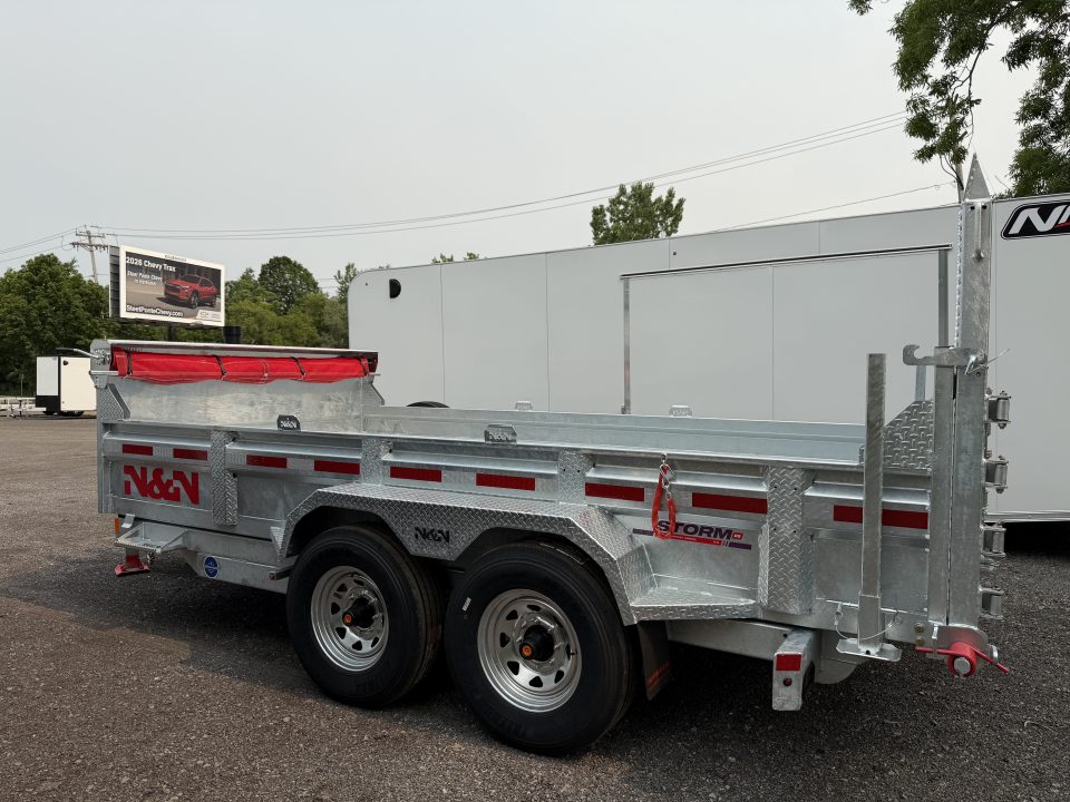 New 2026 N & N 7X14 Storm Dump Trailer 15K w/combo gate