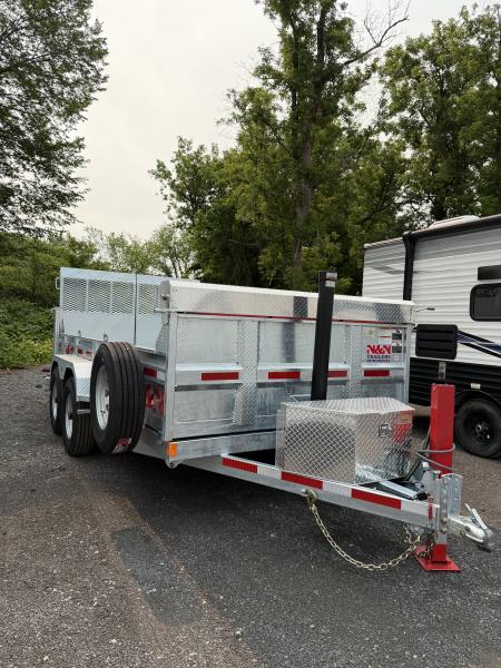 New 2026 N & N 7X14 Storm Dump Trailer 15K w/combo gate