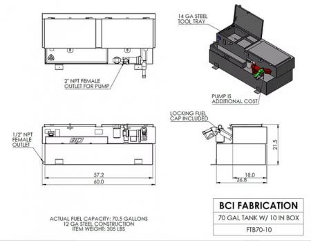New 2026 BCI Fabrication FTB70-10-113 Other