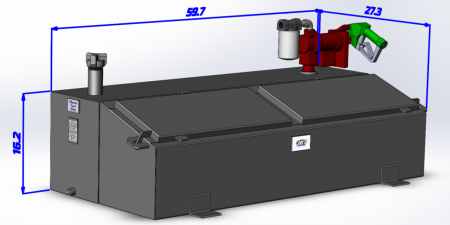 New 2026 BCI Fabrication FBC50 Toolbox/Fuel Tank Combo