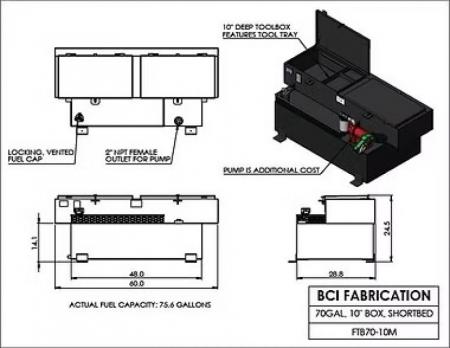 New 2026 BCI Fabrication FTB70-10M-133 Other